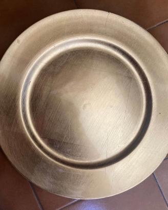 Set sottopiatti dorati