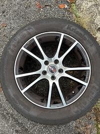 Gomme invernali con cerchioni in lega - ottime