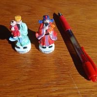 Set di statue cinesi in porcellana fine