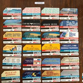 #26. Lotto 24 schede telefoniche varie