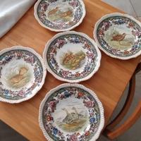 Set piatti Copeland Spode England uccelli selvatic