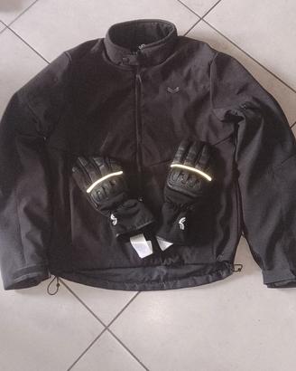 giacca più guanti da moto