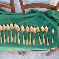 Cucchiai e Forchette Vintage di Alpacca 78 pezzi 