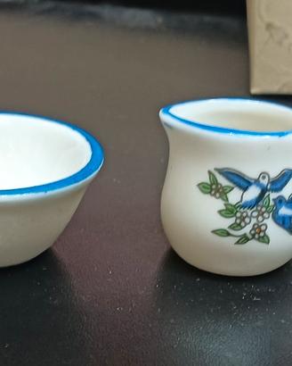 Stoviglie miniature in porcellana vintage  mignon 