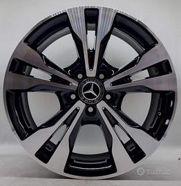 4 cerchi lega mercedes a b cla vito r18 lt1280