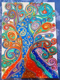 Disegno a colori albero della vita