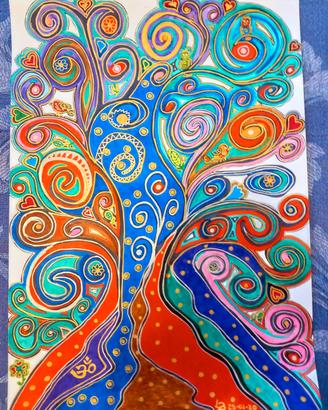 Disegno a colori albero della vita