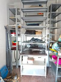 scaffali in acciaio inox 