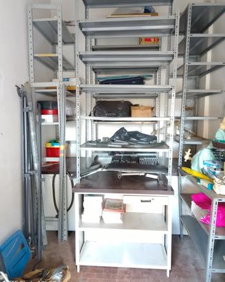 scaffali in acciaio inox 