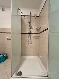 Box doccia vetro satinato ed accessori