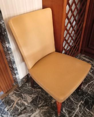 sedia/poltroncina in pelle vintage