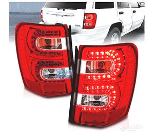 FANALI A LED JEEP GRAND CHEROKEE 99-05 ROSSO CHIAR