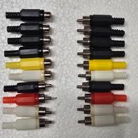 connettori rca maschio/femmina misti nuovi in foto