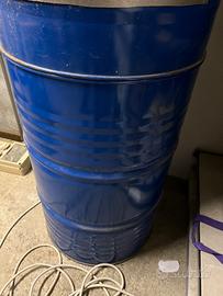 Fusto bidone in acciaio capacità 220 lt nuovo