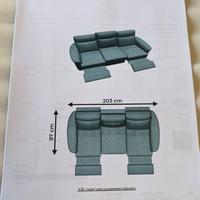 Dondi Salotti divano modello Rossini 3 posti