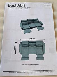 Dondi Salotti divano modello Rossini 3 posti