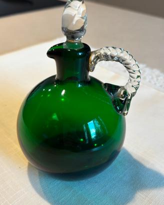 Ampolla verde vetro di Murano