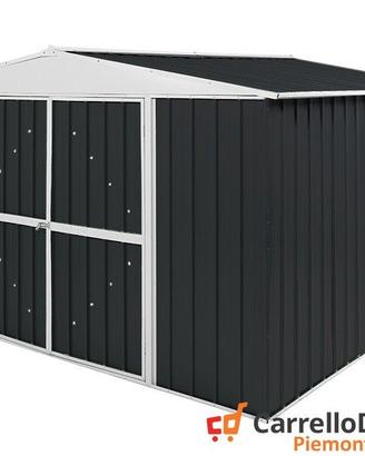 Box in Acciaio da giardino 360x345cm nero