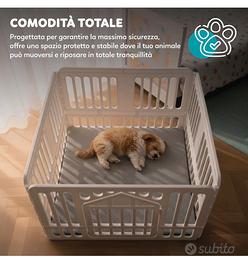 Recinto cani da interno 97x97x 60h cm in plastica