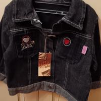 giubbotto jeans bimba