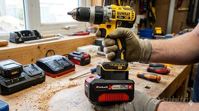 Adattatore batteria Einhell to utensili Dewalt xr