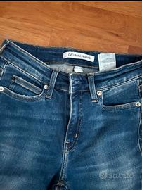 Calvin Klein original pantaloni jeans nuovi donna 