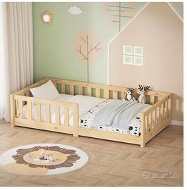 Letto Montessori 80x160+materasso ortopedico