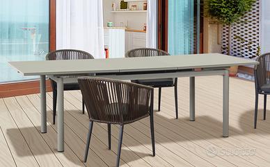 Tavolo per esterno e interno allungabile