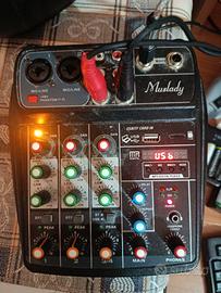 Mixer 4 canali +usb Muslady