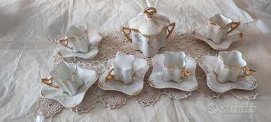 servizio cafè da 6 con zuccheriera