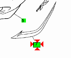 -Emblema fianchetto post Sx Yamaha TZR 50