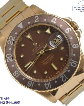 ROLEX GMT Master 1675 Concorde Chocolate Enamel