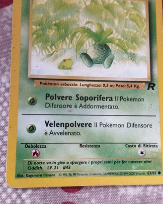 Pokemon Team Rocket 1st Edition Oddish 63/82