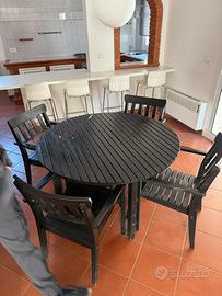 Set tavolo da giardino IKEA con 4 sedie