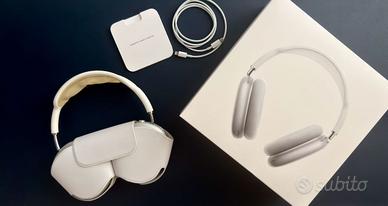 AirPods Max Apple Bianche/Argento - Lightning