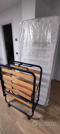 rete pieghevole + materasso