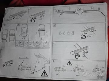 Stecche portatutto originali peugeot 2008 del 2018