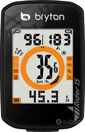 Bryton Rider 15 Ciclocomputer GPS, Nero