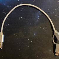 Cavo usb-micro-usb/lightning 20cm