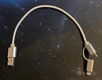 Cavo usb-micro-usb/lightning 20cm