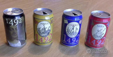 Lattine birra Cerveza edizione limitata1492Colombo