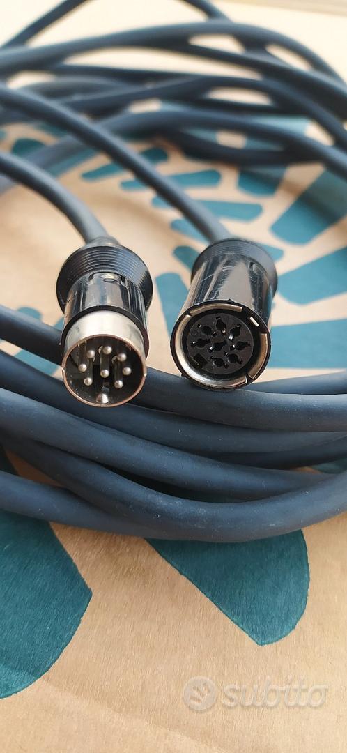 Cavo Audio Van Damme 5 Pin DIN A Jack 3.5mm 1m Rosso, Alta Qualit&agrave; H-Fi