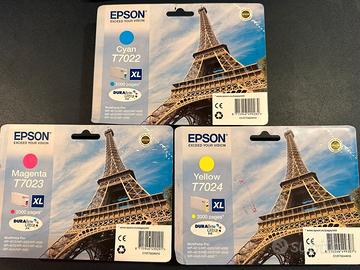 STOCK da 3 Inchiostro Epson T7023 T7022 T7024