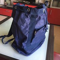 Borsa zaino da viaggio con bretelle blu