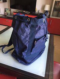 Borsa zaino da viaggio con bretelle blu