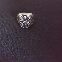 Anello sigillo metallo Design Ragno