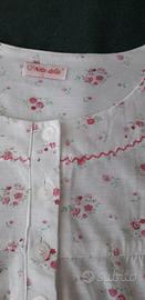 Camicia da notte estiva a fiorellini fucsia