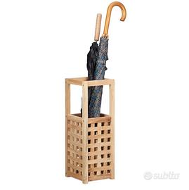 Portaombrelli in legno 50x18x18 cm – nuovo