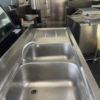 Lavandino professionale 2 vasche 