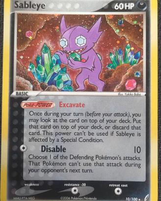 Pokémon TCG Sableye EX Guardiani dei Cristalli
